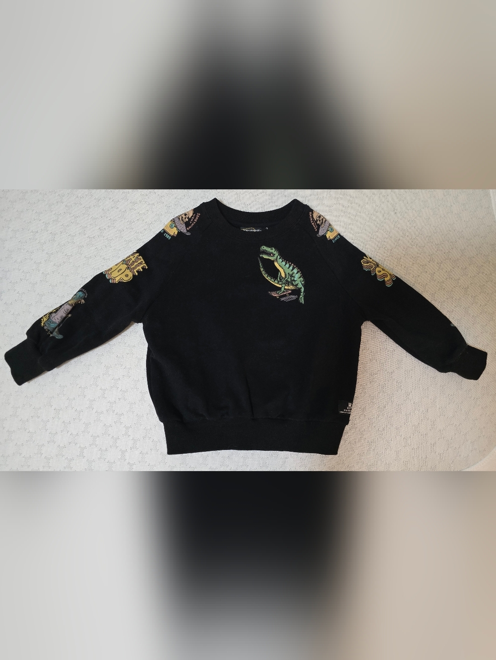 Rock Your Kid Black Skate/Dino Graphic Sweatshirt – Size 2